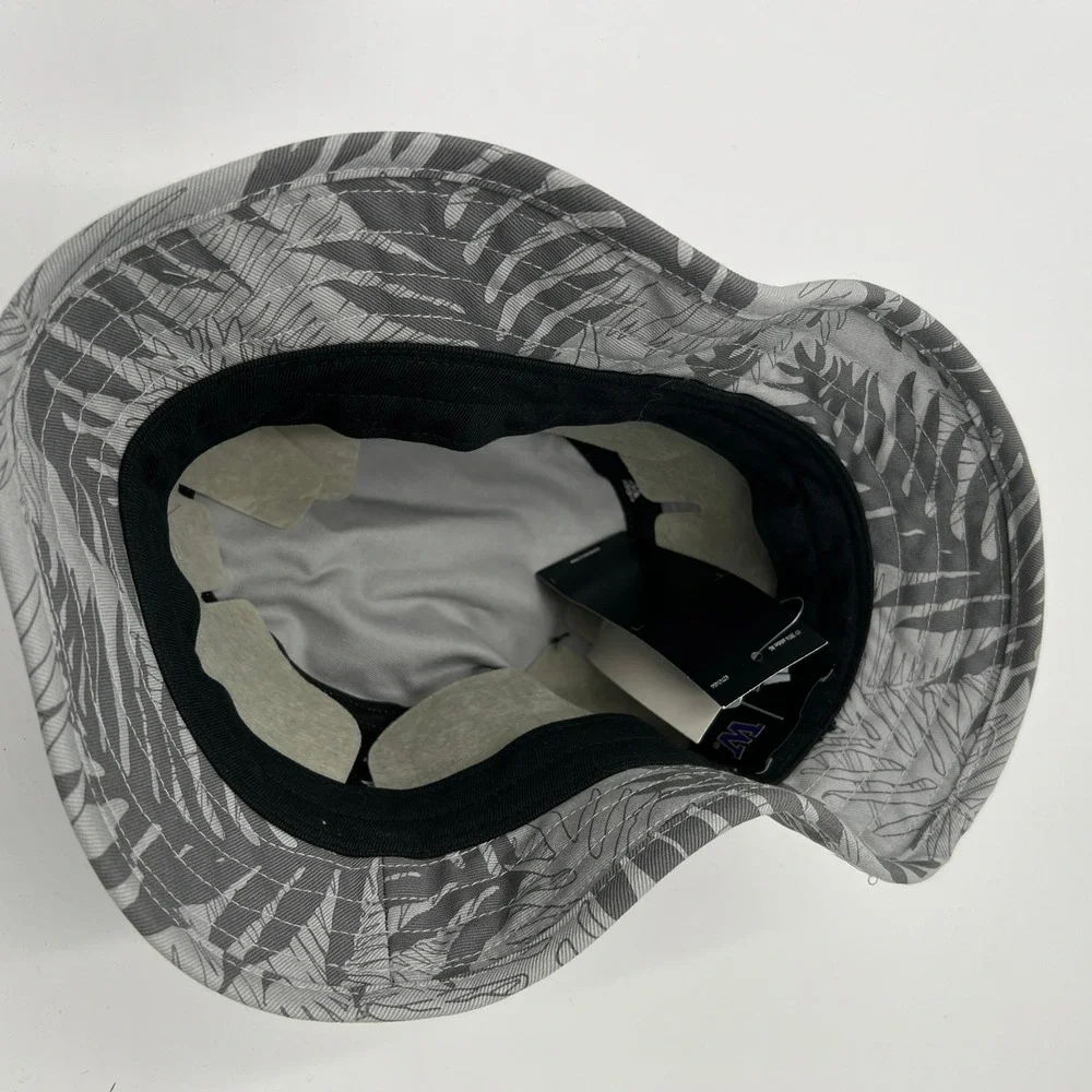 Adidas‎ Bucket Hat Gray Leaf Print 